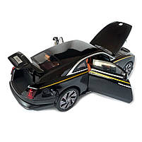 Машинка металева дитяча Rolls-Royce Spectre Ролс Ройс чорний Автоексперт 1:24 світло інерція відкр двері баг капот 21*5,5*8,5см, фото 9