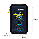 Пенал Kite 2 від., без наповнення 623 Cyber, фото 2