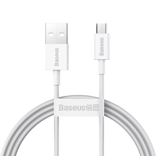 Кабель Baseus Superior Series USB - MicroUSB 2.0A/1m (CAMYS-02) (White)