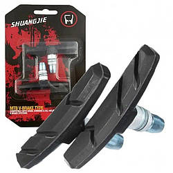 Колодки гальмівні велосипедні Shuangjie ZP-003 V-brake, довжина 70 mm