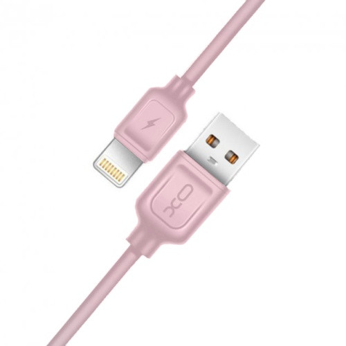 Кабель XO NB36 USB - Lightning 2.1A/1m (Рожевий)