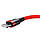 Кабель Baseus Cafule USB - Lightning 2.4A/1m (CALKLF-B09) (Red-Black), фото 4