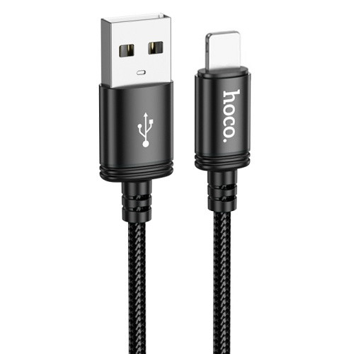 Кабель Hoco X89 Wind USB - Lightning 2.4A/1m (Чорний)