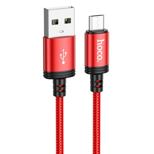 Кабель Hoco X89 Wind USB - MicroUSB 2.4A/1m (Червоний)