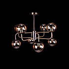 Люстра сучасна стельова в стилі лофт на 8 ламп Е27 колір каркасу антична бронза з чорним PM-P5-A4887/8, фото 3