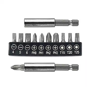 Набір біт AOTUO 1/4" 10 шт для викруток та шуруповертів