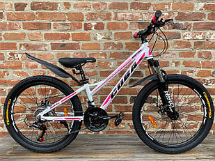 Велосипед Royal 24 CUBA біло-малиновий 2025