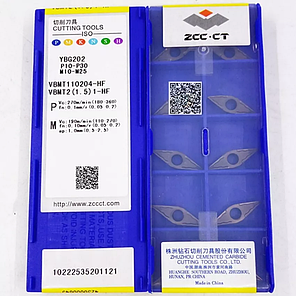 VBMT110204-HF YBG202 ZCC.CT (Сталь) Твердосплавна пластина, фото 2