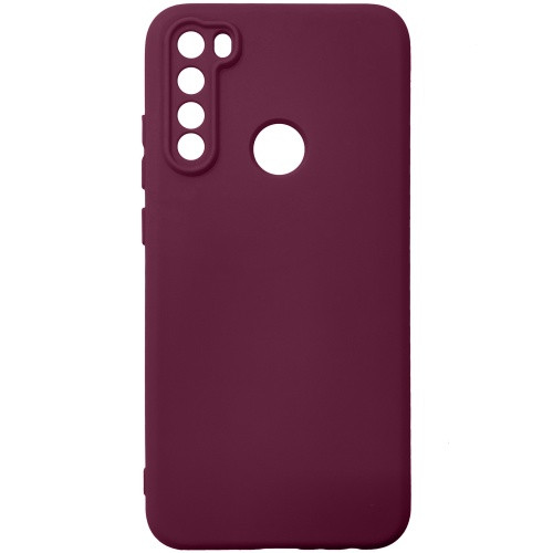 Чохол Soft Silicone Case Full для Xiaomi Redmi Note 8/Note 8 2021 (Maroon)