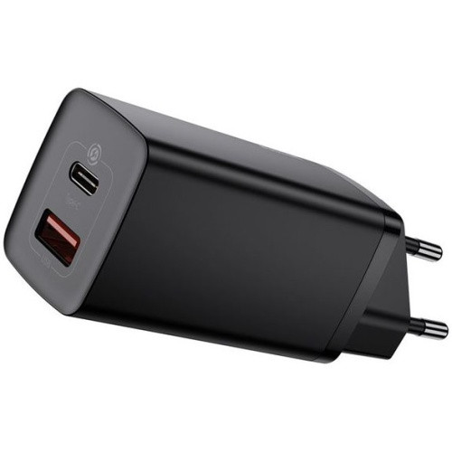 Мережевий Зарядний Пристрій Baseus GaN2 Lite (CCGAN2L-B01) 1USB/45W/QC4.0 + 1Type-C/65W/PD (Black)