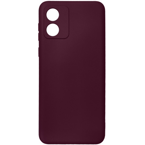 Чохол Soft Silicone Case Full для Motorola E13 (Бордовий)