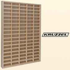 Дерев'яна полиця для автомобілів Kruzzel 21997 настінний гараж на 90 комірок, фото 3