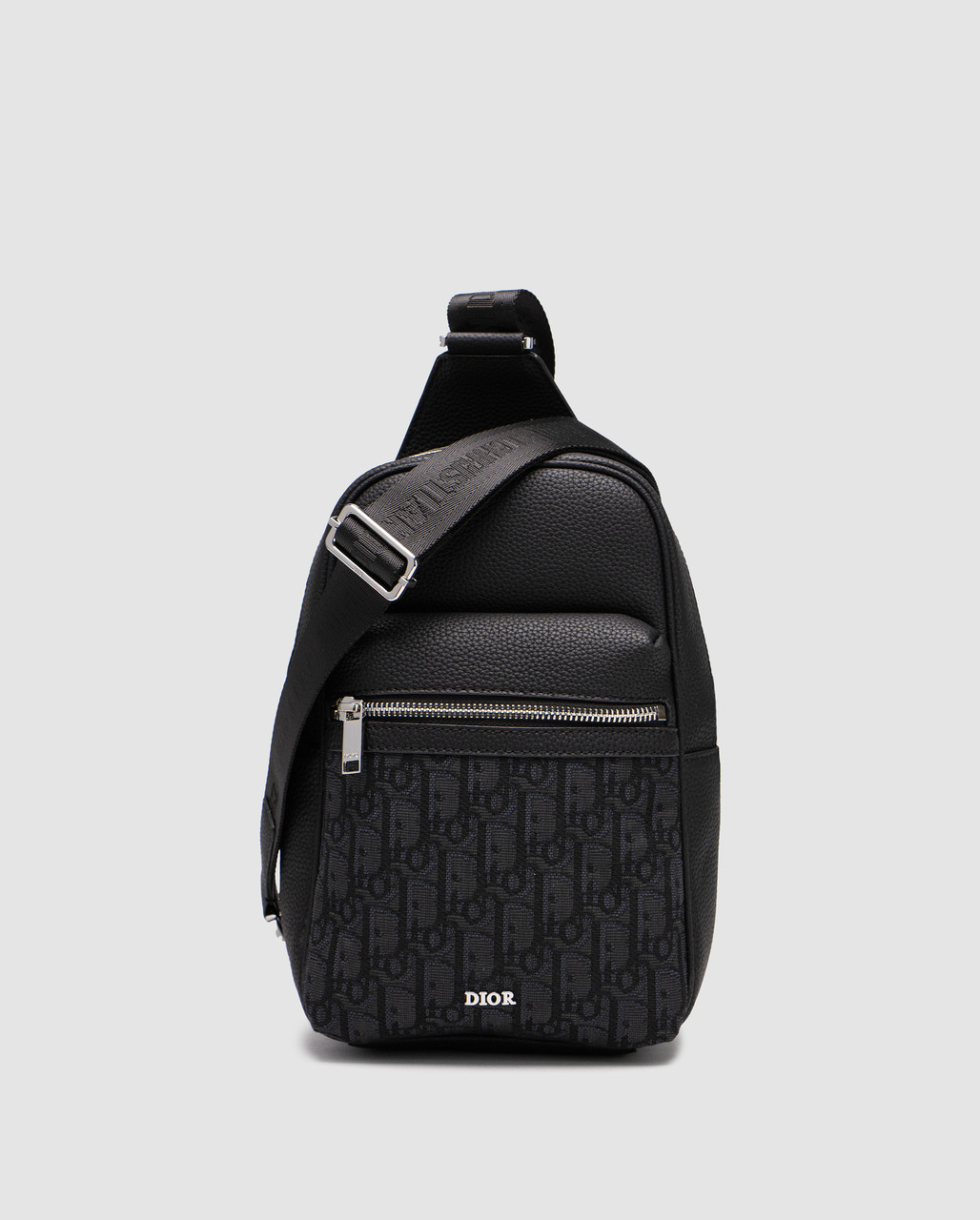🦁 Dior Rider 2.0 Sling Bag Oblique Jacquard Black