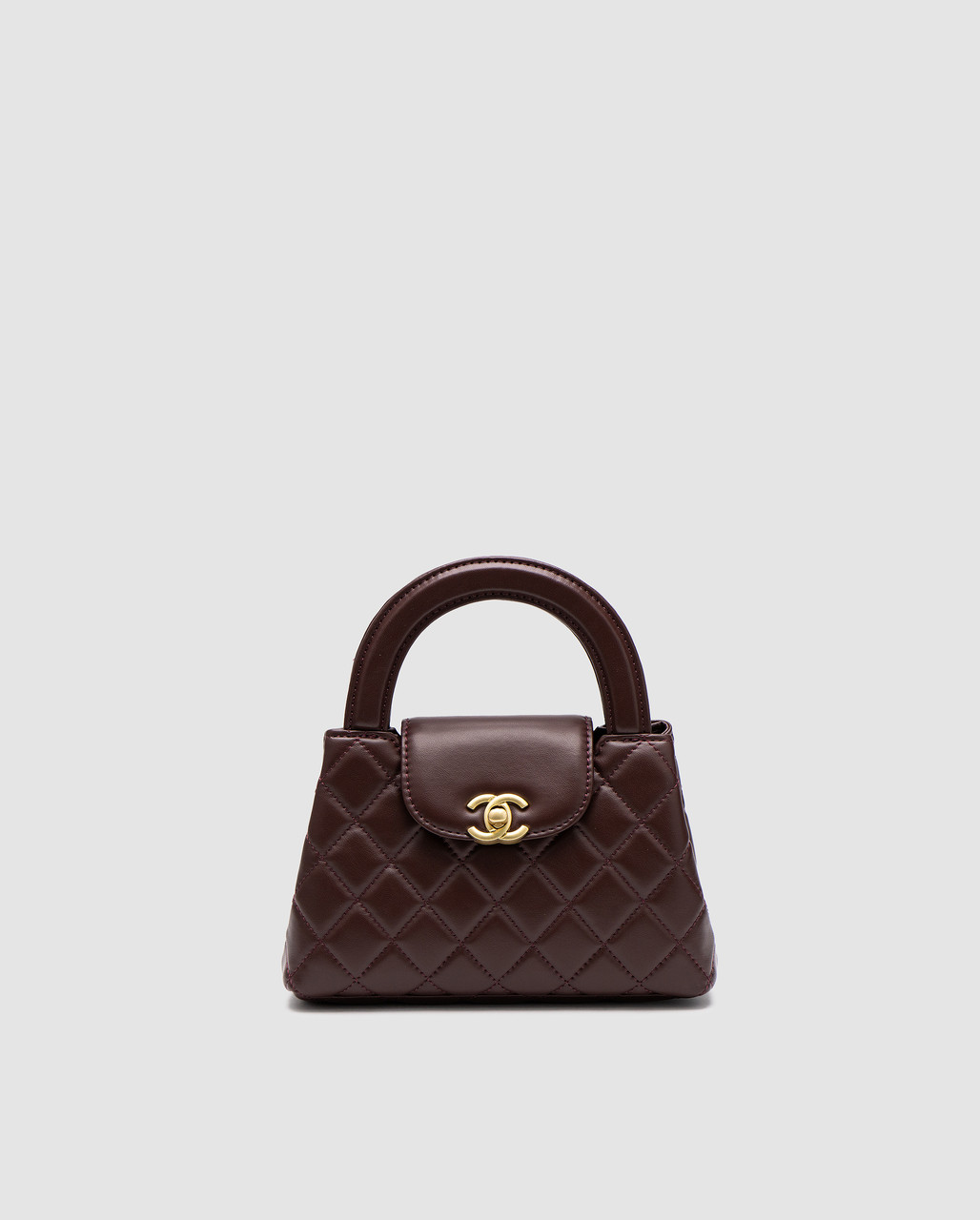 💎 Chanel Kelly Bag Shiny Aged Calfskin Burgundy & Gold Hardware 20 х 13 х 7.5 см, фото 1