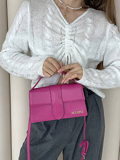 Сумка жіноча Jacquemus Le Grand Bambino (з упаковкой) Малиновий