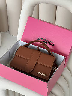 Сумка жіноча Jacquemus Le Grand Bambino (з упаковкой) Коричневий