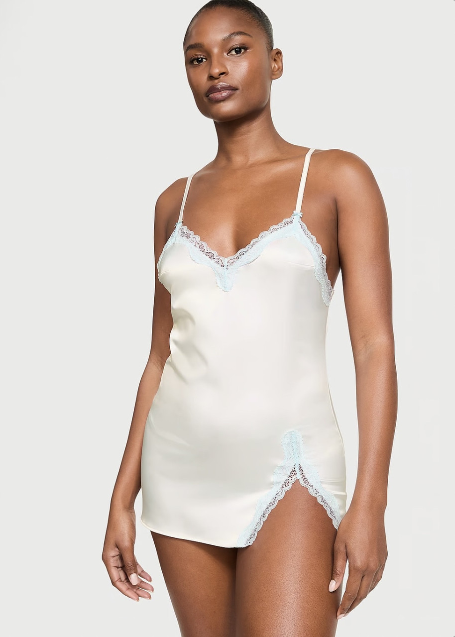 Пеньюар сатиновий з мереживом Victoria’s Secret, оригінал