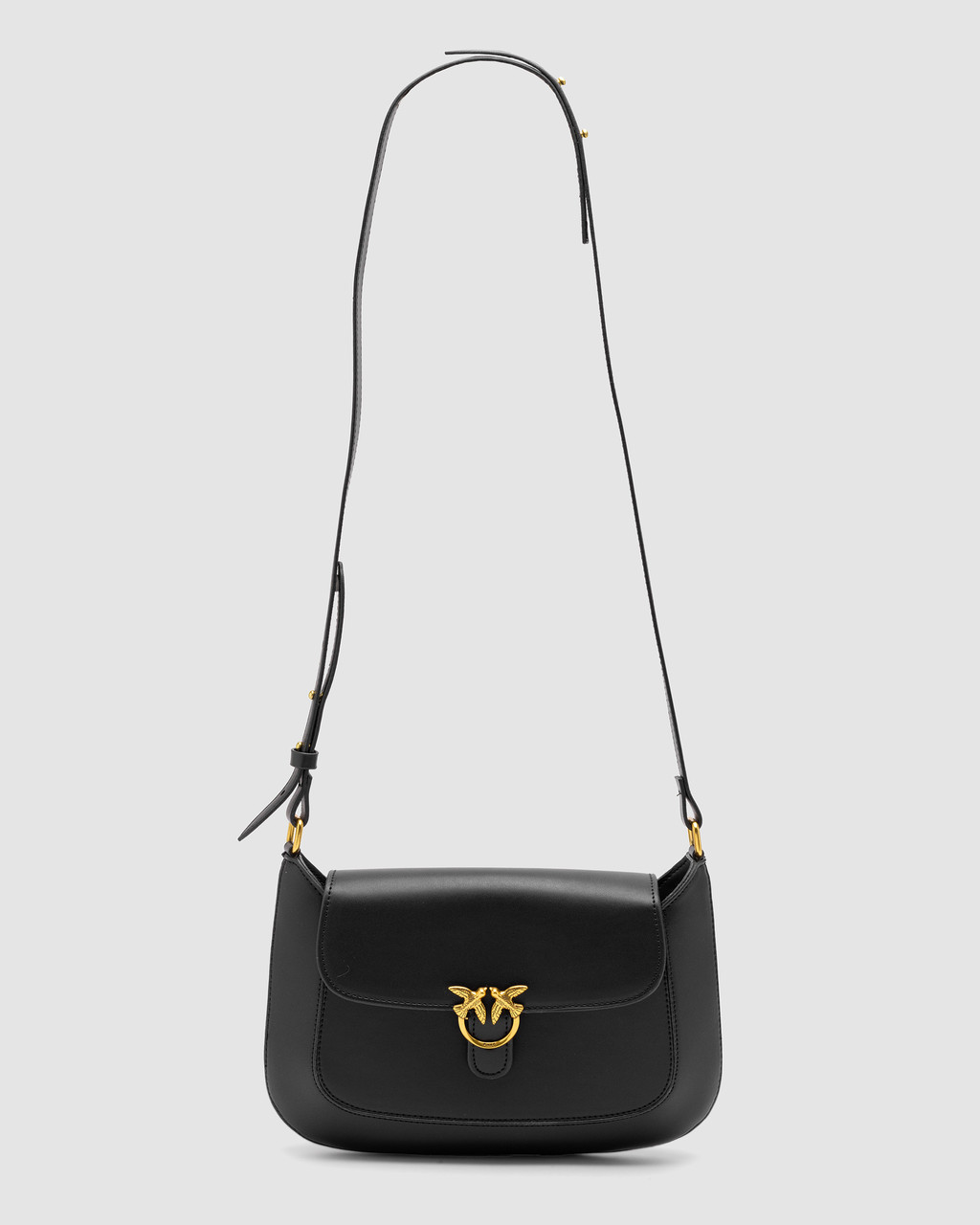 💎 Pinko Mini Love Bag Saddle Simply Black 27 х 18 х 6 см, фото 1