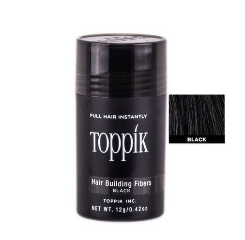 Кератинові мікроволокна для волосся Toppik (Топік) 12 г Чорний