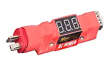 Зарядний пристрій 2S-6S Li-ion, 7-28 — 5 В, 2 A, Т-подібний штекер, зображення напруги, функція захисту