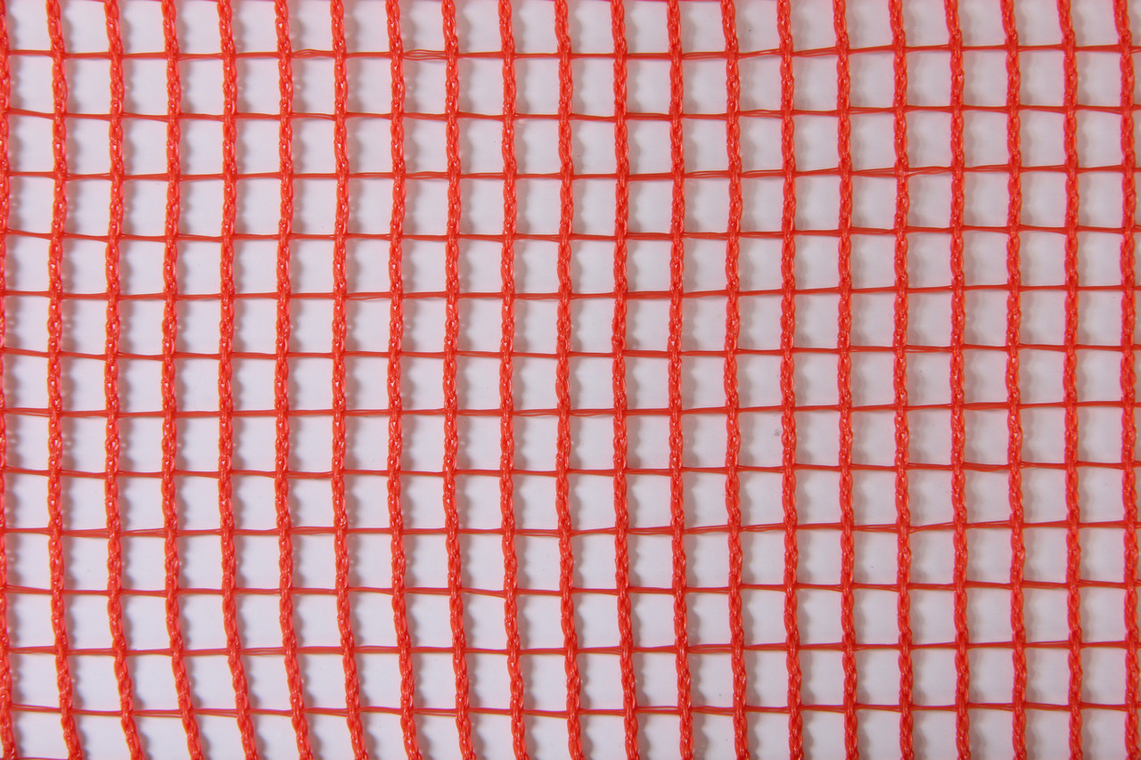 Сітка безпеки 110 г/м2 1.9х50м, вічко 7х7мм, HDPE, червона