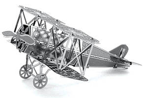Металевий 3D-пазл Біплан Fokker D-V11