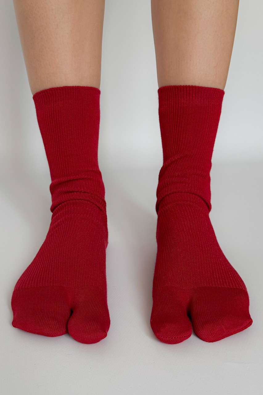 Шкарпетки з двома пальцями Кімоно Apmi 37-40 червоний, фото 1