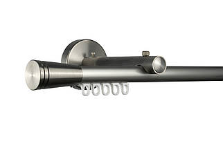 Zegar Карниз для штор однорядний Техно 20 Сталевий імпресійний, Конус