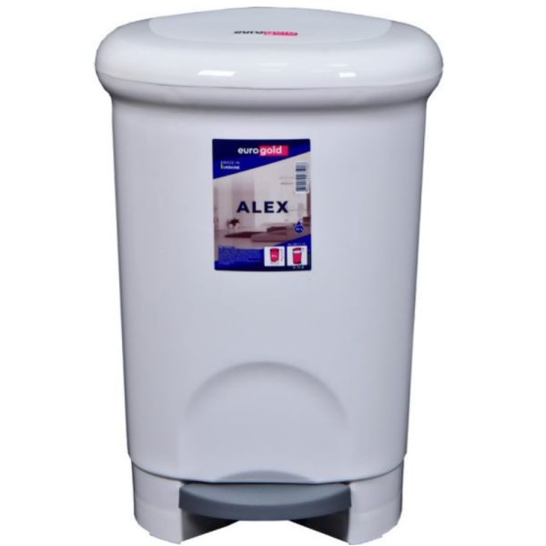Відро для сміття з педаллю Eurogold Alex (14 л) (801114), фото 1