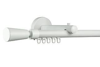 Zegar Карниз для штор однорядний Техно 20 Білий імпресійний, Трапеція