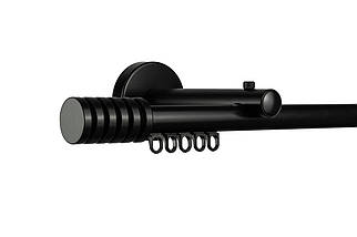 Zegar Карниз для штор однорядний Техно 20 Чорний імпресійний, Радіо