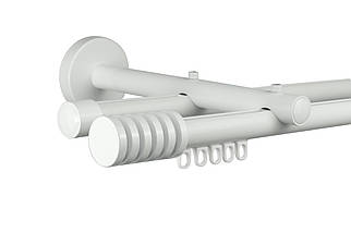 Zegar Карниз для штор подвійний Техно 20 Білий імпресійний, Радіо