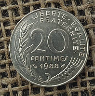 20 сантимiв 1988 року францiя
