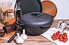 Набір syton казан 12 л. чавунний з кришкою азіатський та підтавкою, фото 8