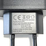 Зарядний пристрій 4you A44 (QC 3.0 18 W, 2 USB) з кабелем Micro 3A black, фото 7