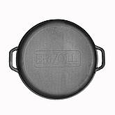 Чавунна сковорода WOK з кришкою-сковородою 8 л brizoll, фото 5