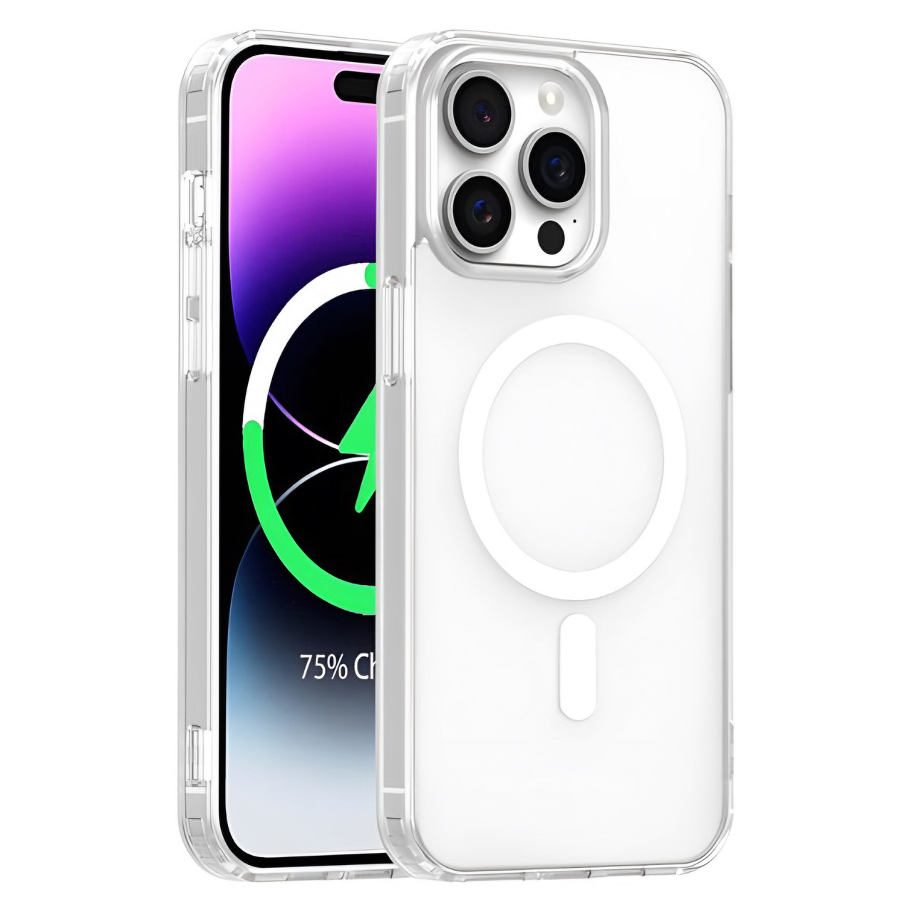 Протиударний чохол Clear для iPhone 15 Pro Max прозорий MagSafe