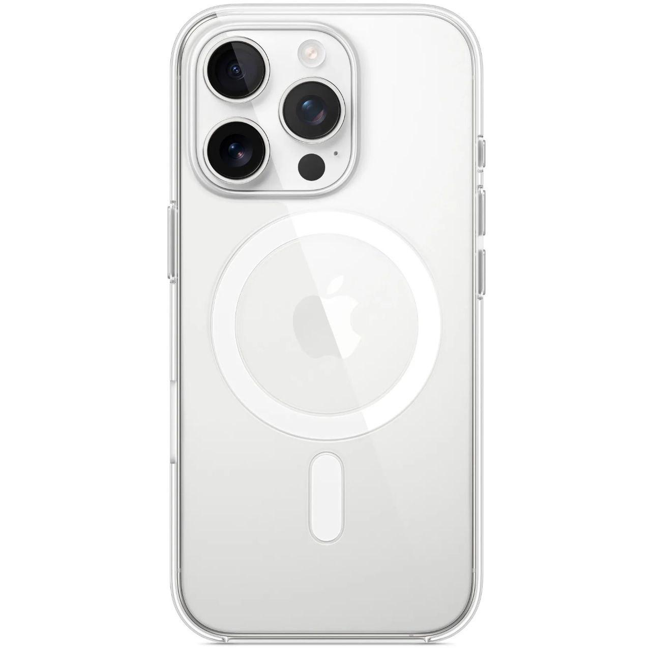 Протиударний чохол Clear для iPhone 16 Pro Max прозорий MagSafe
