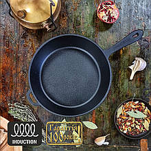 Cковорода чавунна Maysternya з литою ручкою 26 см (Т203)