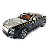 Машинка металева дитяча Rolls-Royce Spectre Ролс Ройс срібно-чорний Автоексперт 1:24 світло інерція відкр двері баг капот, фото 3