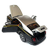 Машинка металева дитяча Rolls-Royce Spectre Ролс Ройс срібно-чорний Автоексперт 1:24 світло інерція відкр двері баг капот, фото 6