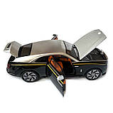 Машинка металева дитяча Rolls-Royce Spectre Ролс Ройс срібно-чорний Автоексперт 1:24 світло інерція відкр двері баг капот, фото 7