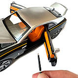 Машинка металева дитяча Rolls-Royce Spectre Ролс Ройс срібно-чорний Автоексперт 1:24 світло інерція відкр двері баг капот, фото 9