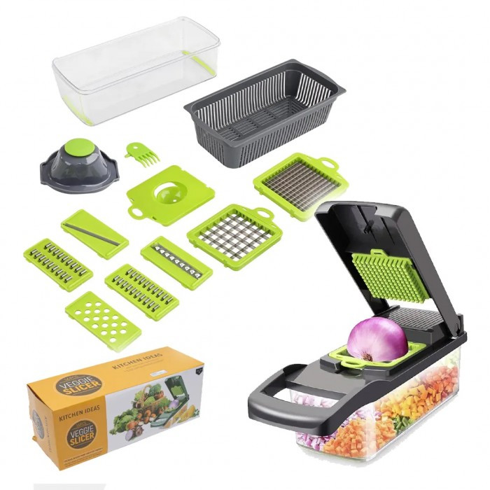 Багатофункціональна ручна овочерізка подрібнювач Найсер дайсер Nicer Dicer Plus Vegetable cutter 223-1 M