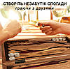 Нарди з натурального дерева ясеня та епоксидної смоли 50*50 см "Зебра", фото 7
