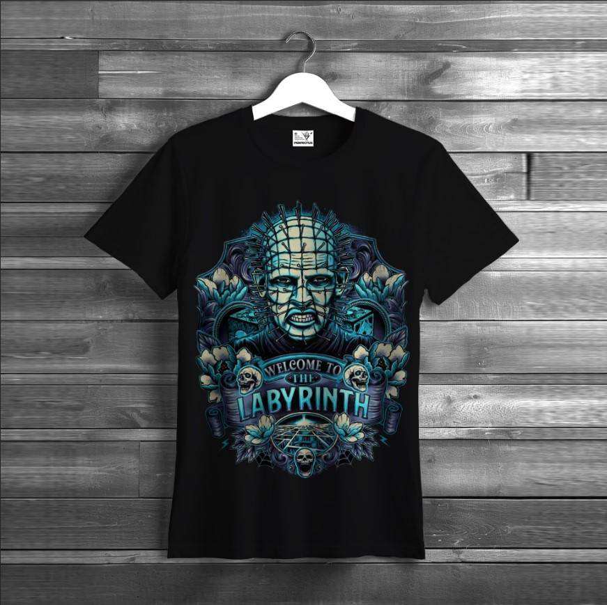 Футболка з принтом "Pinhead персонаж хорор Лабіринт"