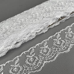 (9 метрів) Мереживо "Яблуко" органза (ширина 4 см) Білий