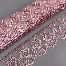 (9 метрів) Мереживо "Яблуко" Органза (ширина 4 см) Пильна троянда