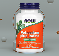 Now Foods, Калій плюс йод, 180 таблеток
