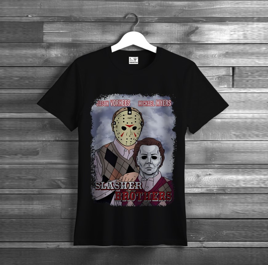 Футболка з принтом "Джейсон Вурхіз П'ятниця 13 е хорор жахи Jason Voorhees Хеловін 111" ВСІ Розміри, фото 1